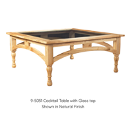 Picture of COCKTAIL TABLE WITH GLASS TOP