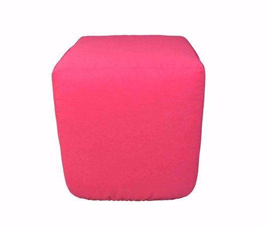 Picture of PATIO FURNITURE CUSHIONS & OUTDOOR PILLOWS : SQUARE OUTDOOR POUF