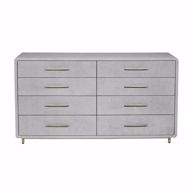 Picture of ALMA 8 DRAWER CHEST  - LIGHT GREY