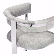 Picture of DARCY HIDE CHAIR - NICKEL