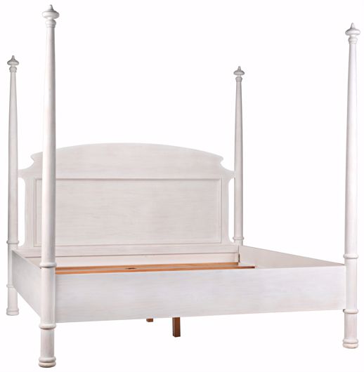 Picture of NEW DOUGLAS BED, EASTERN KING, WHITE WASH