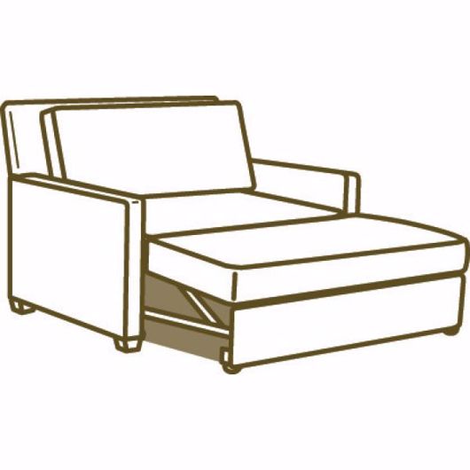 Picture of 3827-96 CONVERTIBLE CHAISE