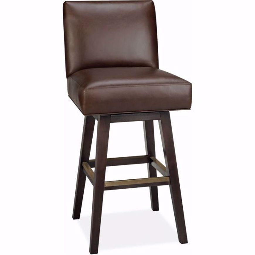 Picture of L7001-52SW LEATHER SWIVEL BAR STOOL