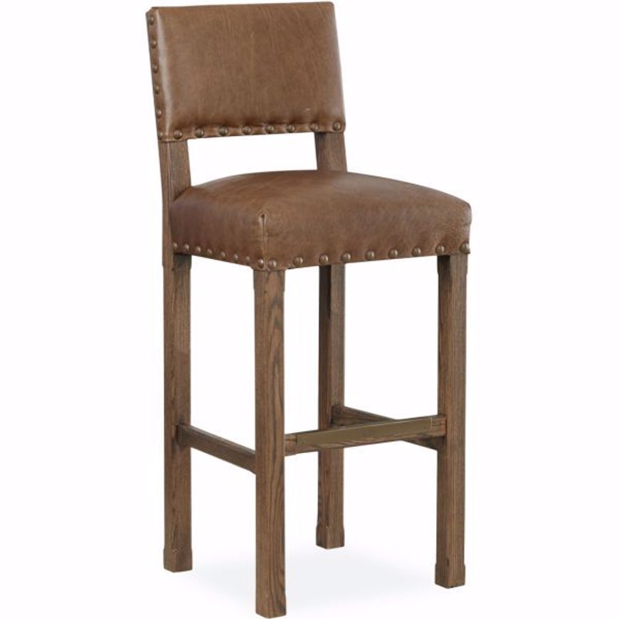 Picture of L5778-52 LEATHER BAR STOOL