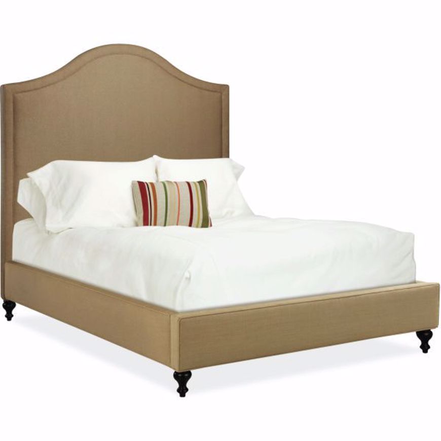 Picture of F2-50TP1R FLAIR HEADBOARD W/ RAILS - QUEEN SIZE