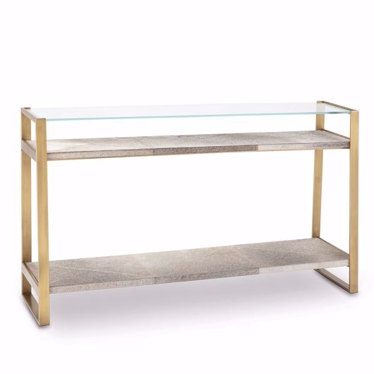 Picture of ANDRES HAIR ON HIDE CONSOLE LARGE (BRASS)