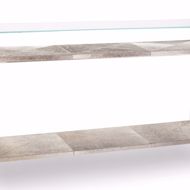 Picture of ANDRES HAIR ON HIDE CONSOLE LARGE (POLISHED NICKEL)