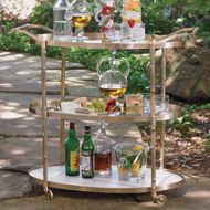 Picture of ARBOR BAR CART-BRASS