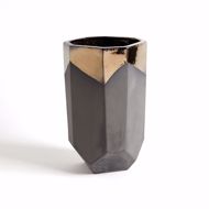 Picture of FACETED BANDED BRONZE CONTAINER