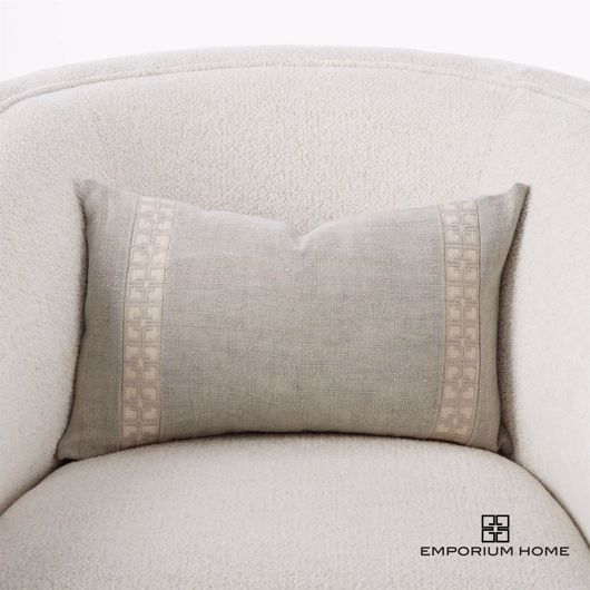 Picture of ICON LUMBAR PILLOW-MOONLIGHT ON CREAM