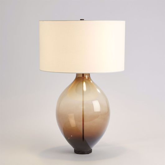 Picture of AMPHORA GLASS TABLE LAMP-TOPAZ