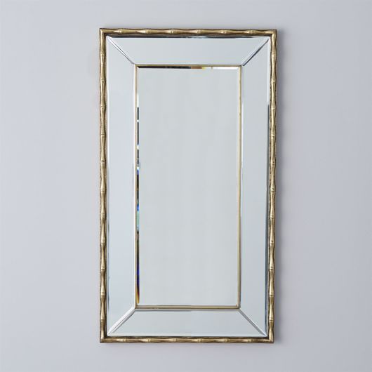 Picture of BAMBOO MIRROR-ANTIQUE BRASS