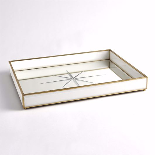 Picture of COMPASS ROSE TRAY-BRASS