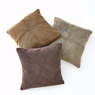Picture of FEATHER DIAGONAL PILLOW-CHOCOLATE