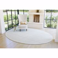 Picture of CUFF LINK OVAL RUGS-LIGHT GREY