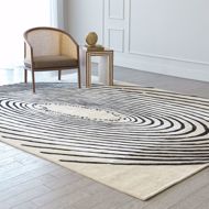 Picture of CONCENTRIC CIRCLES RUGS-FAWN