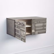 Picture of ABSTRACT BLOCK CABINET-LEFT-SILVER