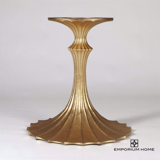 Picture of FLUTE TABLE BASE-GOLD LEAF-26"