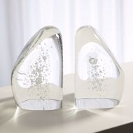 Picture of CHUNK BOOKENDS-CLEAR W/BUBBLES