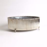 Picture of CORRUGATED BAMBOO CACHEPOT-NICKEL