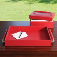 Picture of DOUBLE HANDLE SERVING TRAY-CRIMSON
