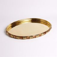 Picture of BANDED BONE AND BRASS TRAY