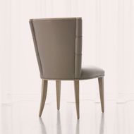 Picture of ADELAIDE SIDE CHAIR-GREY LEATHER