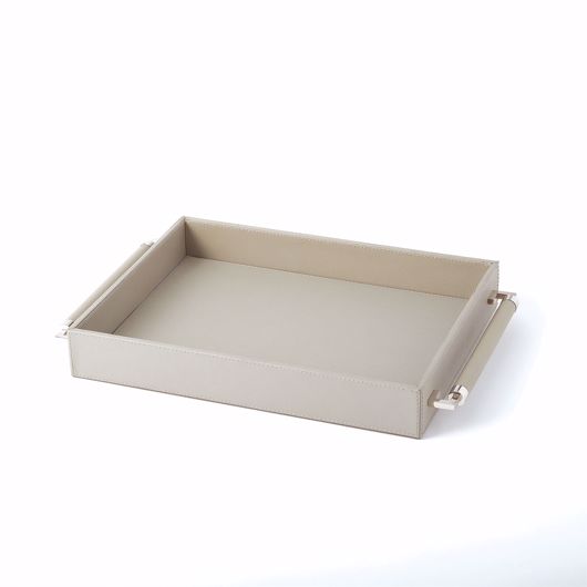 Picture of DOUBLE HANDLE SERVING TRAY-GREY