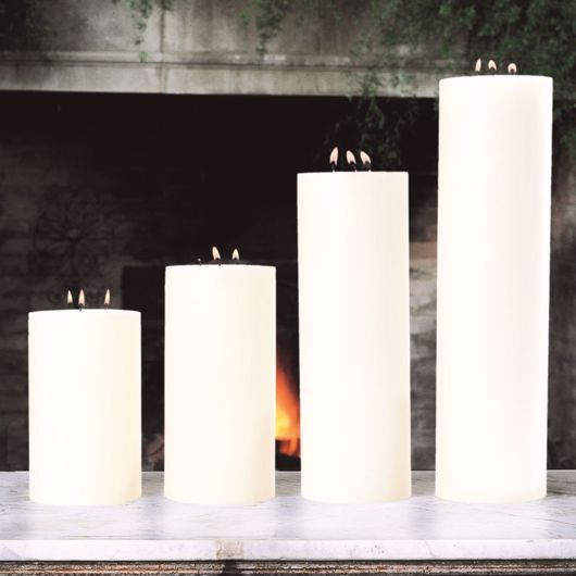 Picture of 3 WICK PILLAR CANDLE-UNSCENTED-5"