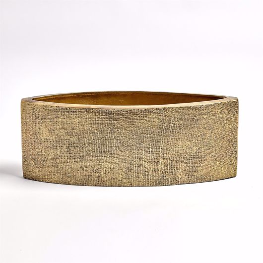 Picture of HEMP ETCHED PLANTER-BRASS