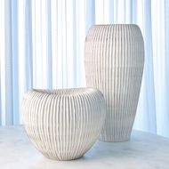 Picture of BALEEN VASES-IVORY W/BROWN EDGES