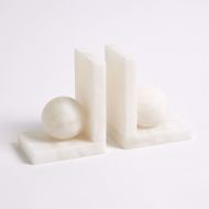 Picture of ALABASTER BALL BOOKENDS-PAIR