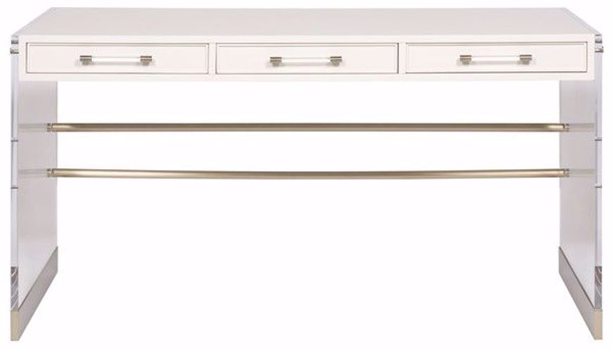 Picture of BERKLEY DESK WITH ACRYLIC & METAL BASE HH05